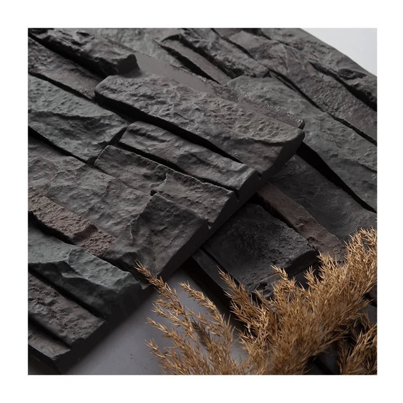 Waterproof Indoor and Outdoor Hotel Wall Decoration Easy Installation PU Stone Big Slab for Indoor and Outdoor Use
