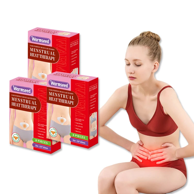 Fast-Heating Pain Relief Period Heat Pad Menstrual Cramp Relief Woven Heat Patch