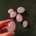 DIY Rose Quartz Yoni Egg Vaginal Tightening Love Egg Kegel Exerciser Women Natural Stone Crystal Hygiene Yoni Ball S M L