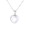 Wholesale Silver Pendant Full Zircon 925 Sterling Heart Shape Romantic Silver Pendants for Women