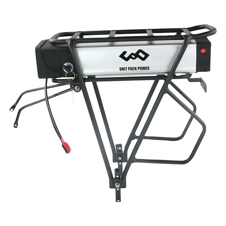Luggage Rack Battery 48V 20Ah Electric Battery  for 1500W 1200W 1000W Ebike Conversion Front Rear Wheel Hub and Mid Drive Motor
