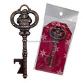 Fast Shipping Antique Copper Metal Santa Key Christmas Ornaments Santa's Magic Keys