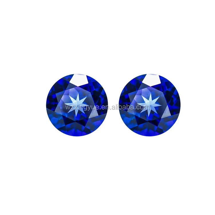 Lab Grown  Blue Color Gemstone Sapphire