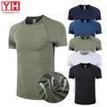 Custom Polyester Short Sleeve Lightweight Quick Dry Running Fitness Tshirt Sports Wear Men Muscle Gym T Shirt for Men