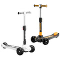 Trottinette Enfant Extra Wide Deck Children Scooter Adjustable Heights 3 Big Light up Wheel Folding Kids' Kick Scooter for Kids