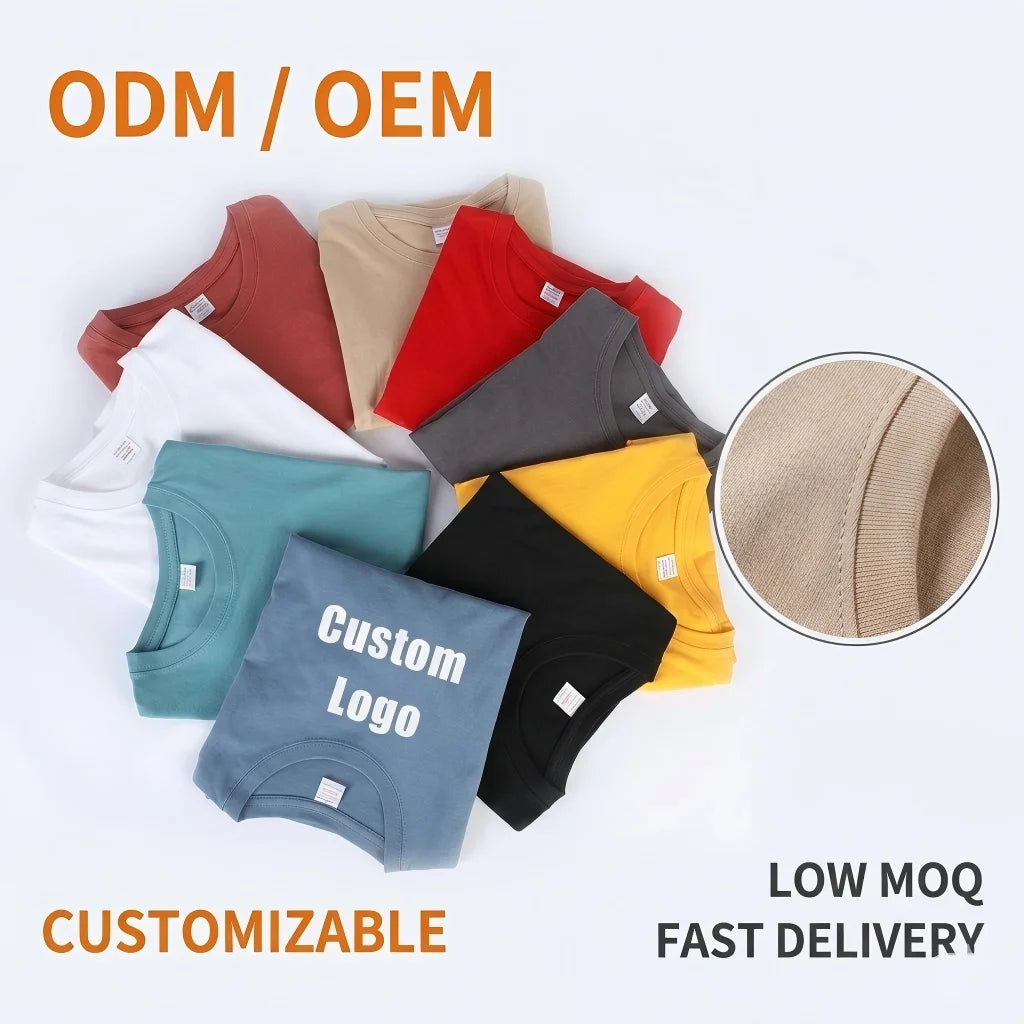 Plus Size Men's T-shirts 100% Cotton Custom t Shirt Printing Blank T-shirt Tshirt Plain Tshirts With logo Custom logo Printed
