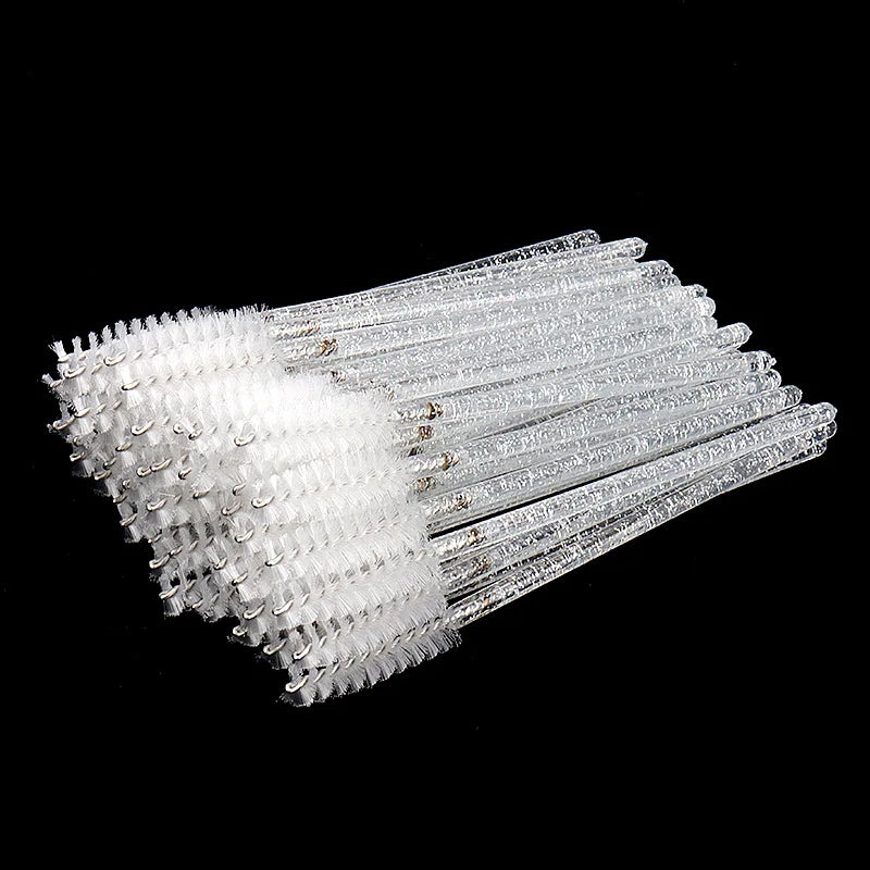 50pcs Disposable Nylon Mascara Wand Applicator Eyelash Brushes for Eyelash Extension Women Makeup Brush Tools