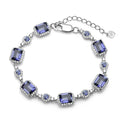Abiding Wholesale Natural Lolite Blue Mystic Quartz Fashion Elegant Party Women 925 Sterling Silver Bracelet MegaBDM