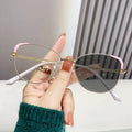 Personalized Newest Thin Women Men Prescription Metal Eyewear Photochromic Anti Blue Light Cat Eye Optical Eyeglasses