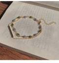 G.T 2022 French Style Fashion Jewelry Adjustable Bracelets 2 Layers Metal Beads Gold Korean Bracelets