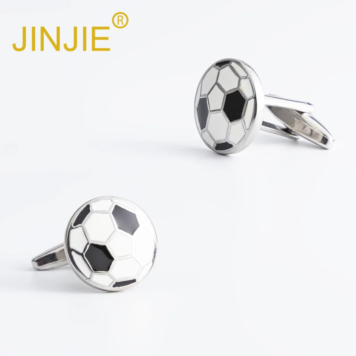 2024 New Design  Fashion Hot Selling  Personalized  Football Copper Enamel Cufflinks for Men Suit Shirt