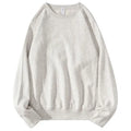 Wholesale Popular 460 Gsm Embroidered Men's Oversized Sweatshirt round Neck Hoodie in Spring Solid Color