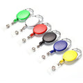 Plastic ABS Retractable Badge Reel Clips Holder Single Tier Hanging ID Card Name Key Chain
