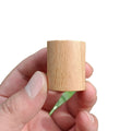 MUB Wholesale 30ml 50ml 100ml Crystal White Glass Thick Bottom Crimp High-End Spray Wooden Lid Perfume Bottle