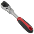 YUHANG 1/2 Drive 72-Tooth Flex Head Quick-Release Ratchet CR-V Plastic Handle Chrome Vanadium Carbon Steel 600lb-ft Max Torque