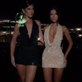 2024 Spring  Women's Clothes Fashion Dress Sexy Halter Low Cut Ladies Backless Slim Rhinestone Hip Mini Dresses for Party