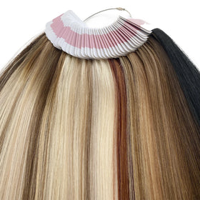 Factory Wholesale Hair Extensions Supplier Tag Ring Customized Color Ring Color Swatches with Logo Label