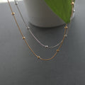 90s Fashion Stainless Steel Summer Outfits Chic Hypoallergenic Gold Asethetic Flat Snake Chain Choker Elegant Necklace Women