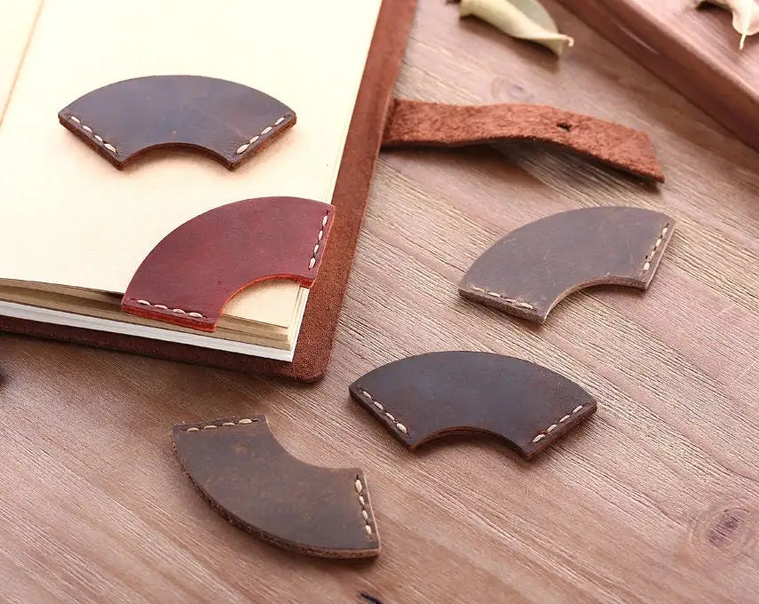 DIY Handmade Leather Goods Cowhide Pendant Leather Bookmark Material Pack Leather Bookmark