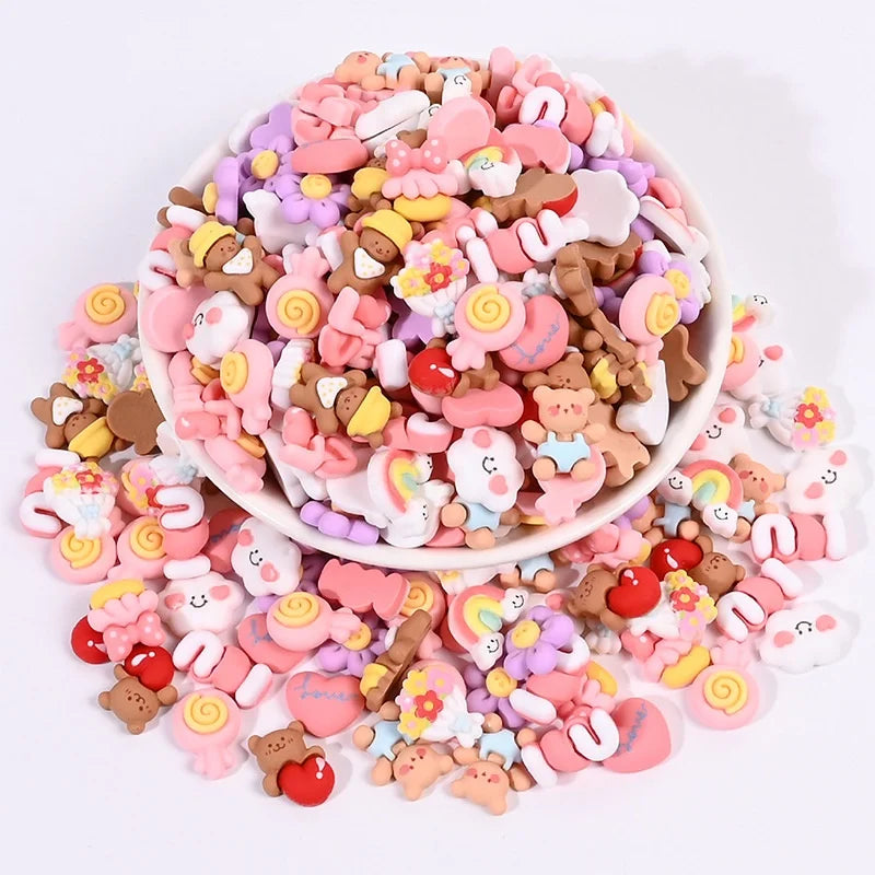 Animal rainbow Loose Bead DIY Phone  Accessories Resin Beads