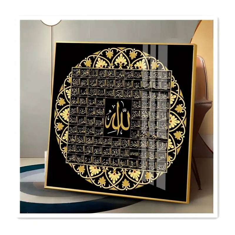 Tailai Islamic Printing Arabic Crystal Porcelain Painting Print Art Acrylic Islamic Home Decoration Wall Art Islamic