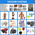 Custom Vacuum Plastic Casting Machinery Service PP PC ABS Nylon Vacuum Caster Casting Machine