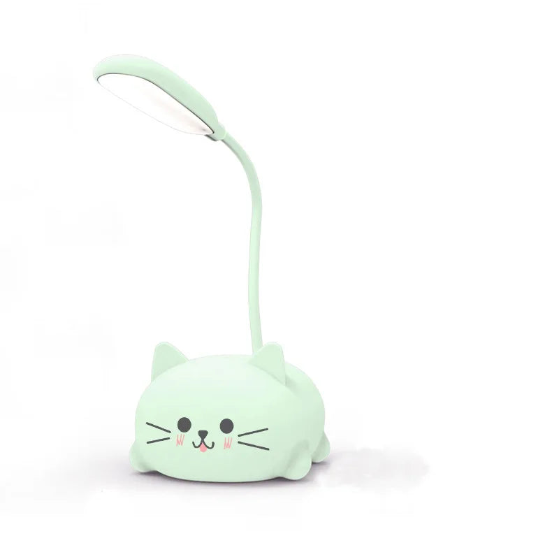 Modern Children's LED Desk Lamp Cute Cartoon Design New USB Charging Bedside Lamp for Living Room Bedroom Decor Electric Power