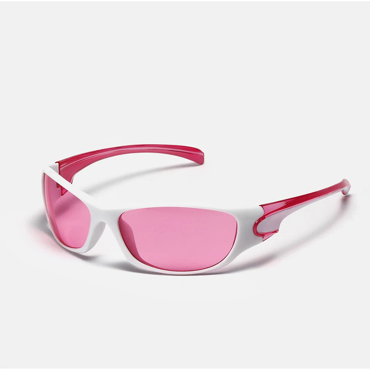 2024 Custom Logo Vintage Color Cycling Sunglasses Shields One Piece Luxury Pink Green Sunglasses