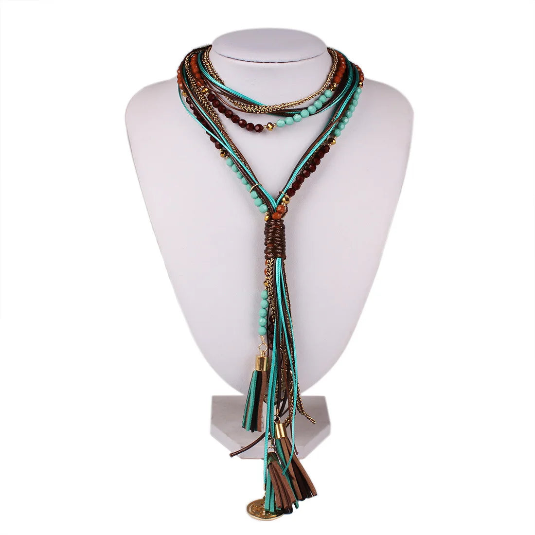 CDN00018 Bohemian Style Fashion Cords Necklace Women Long Necklace Jewelry