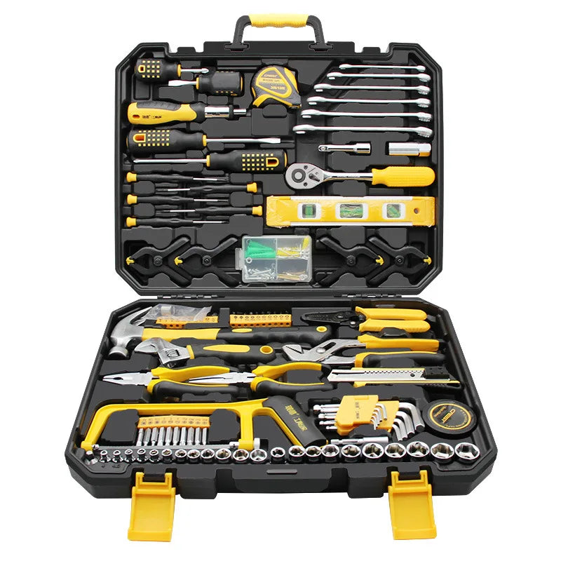 Manual Hand Tools 168-Piece Carbon Steel Wrench Socket Set with Hard Case OEM Option 1 Set for Auto Repair Multi-Purpose