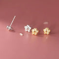 Hot Selling Piercing Cartilage Different Shape Flower Mini Stud Earring for Girls