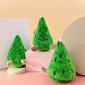 Cheap Price Mini 11cm Christmas Tree Plush Doll Keychain PP Cotton Bag Charm Pendant Doll XmasTree Plush Keychain for Kids Gift