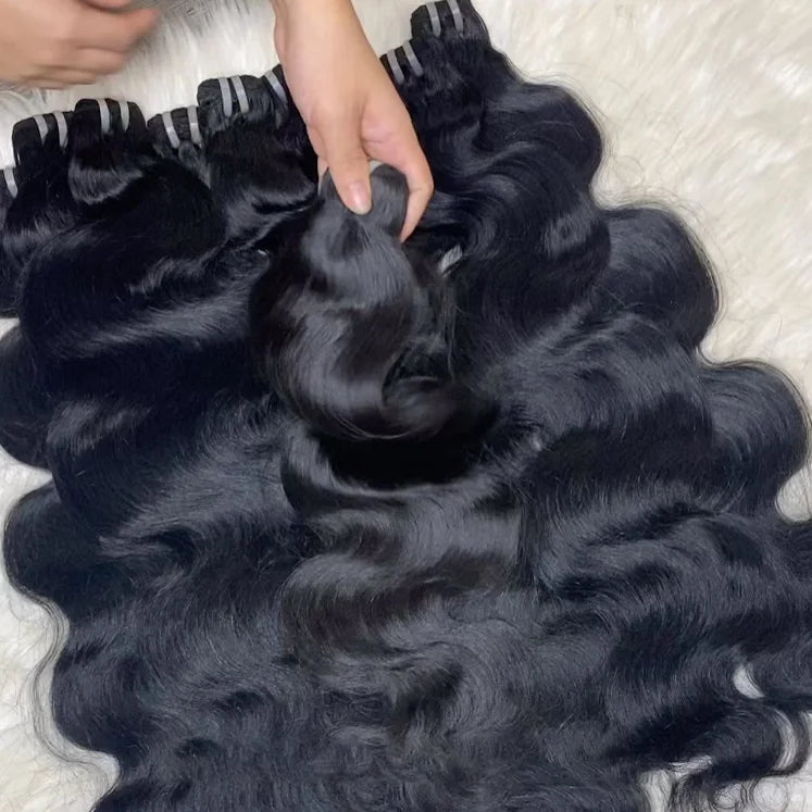 Bestselling Factory Wholesale Single Donor Double Drown Body Wave Vietnamese Raw Hair Bundles Vendors MegaBDM