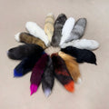 Fairy Tail for Keychain Real Fox Fur Keychain Pendant Long Fox Fur Tails