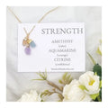 Raw Stone Healing Crystal Necklace Empath Positive Energy Spiritual Jewelry Set Gifts for Her