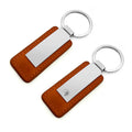 Custom Make Factory Wholesale Pu Blank Bulk Luxury Leather Keychain with logo No Minimum