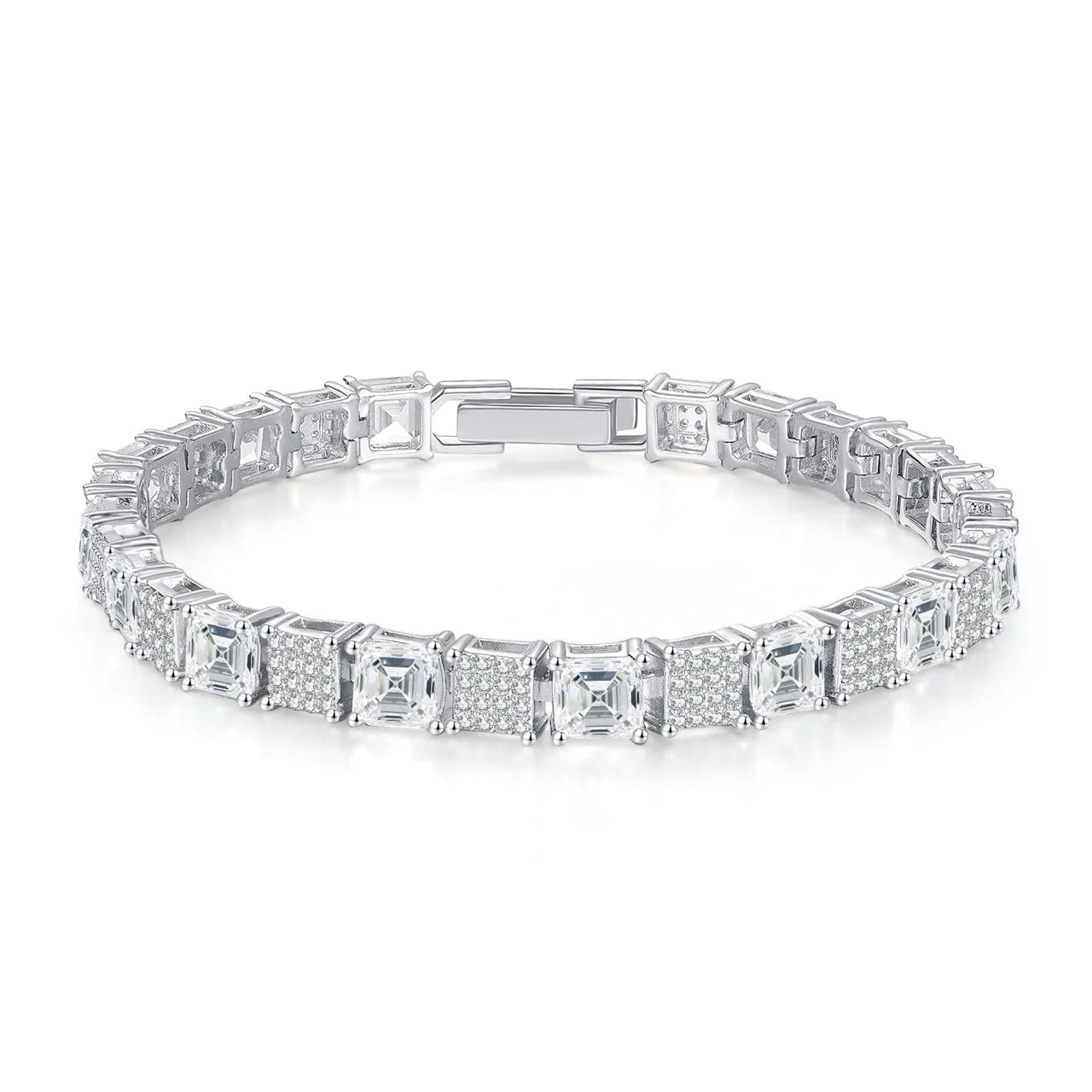 3mm 4mm 5mm Customized Women's Fashionable Silver Gold Plated CZ Zircon Women Tennis Bracelet Jewelry