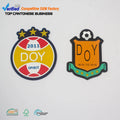 Accessory Maker Injection Custom 3D Brand Name Logo Embossed Soft PVC Rubber Badges Patches for Shoe