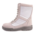 Latest Design Leather Hiking Shoes Steel Toe High-Top Work Safety Boots for Ladies