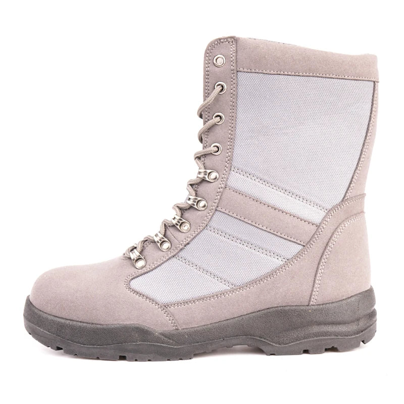 Latest Design Leather Hiking Shoes Steel Toe High-Top Work Safety Boots for Ladies