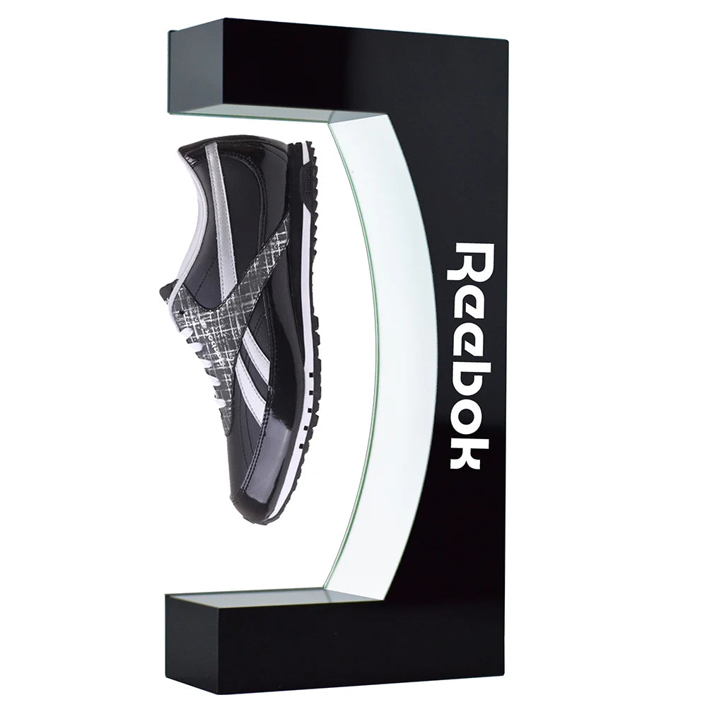 LED Lighting Magnetic Floating Levitating and Rotating Shoe  Display Stand Holder Shelf Rack