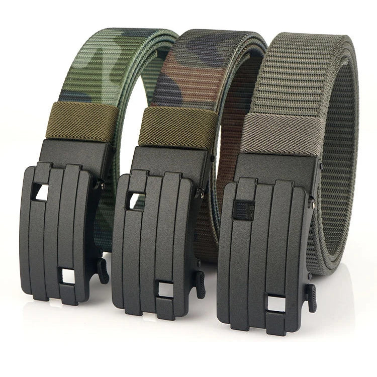Wholesale New Designer Belts Men Luxury Men Fashion Belt Custom Alloy Buckle Nylon Web Fabric Belt