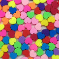 100pcs DIY love heart shape 10mm polymer clay beads for Jewelry Necklace Earring Making