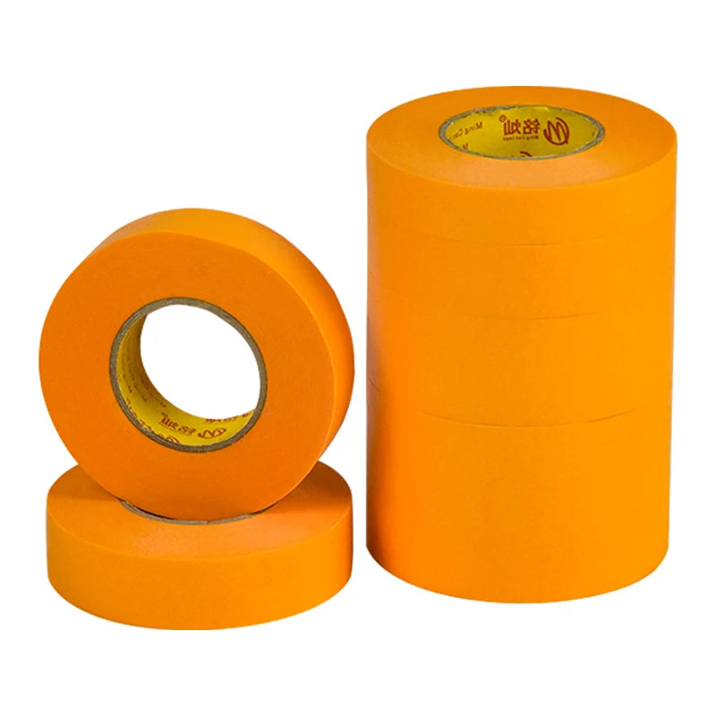 Mingcan Heat Resistance 100 Degree Goldband Automotive Masking Tape for Car Automotive Painting Indoor Outdoor Use