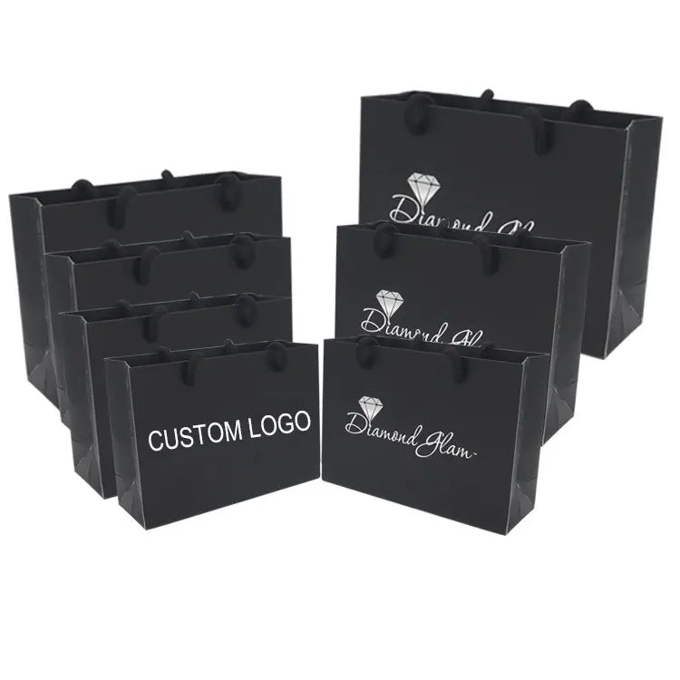 KM European Boutique Clothes Matte Luxury Printed Custom Private Label Bags Packaging Paper Bag for Clothing Packaging