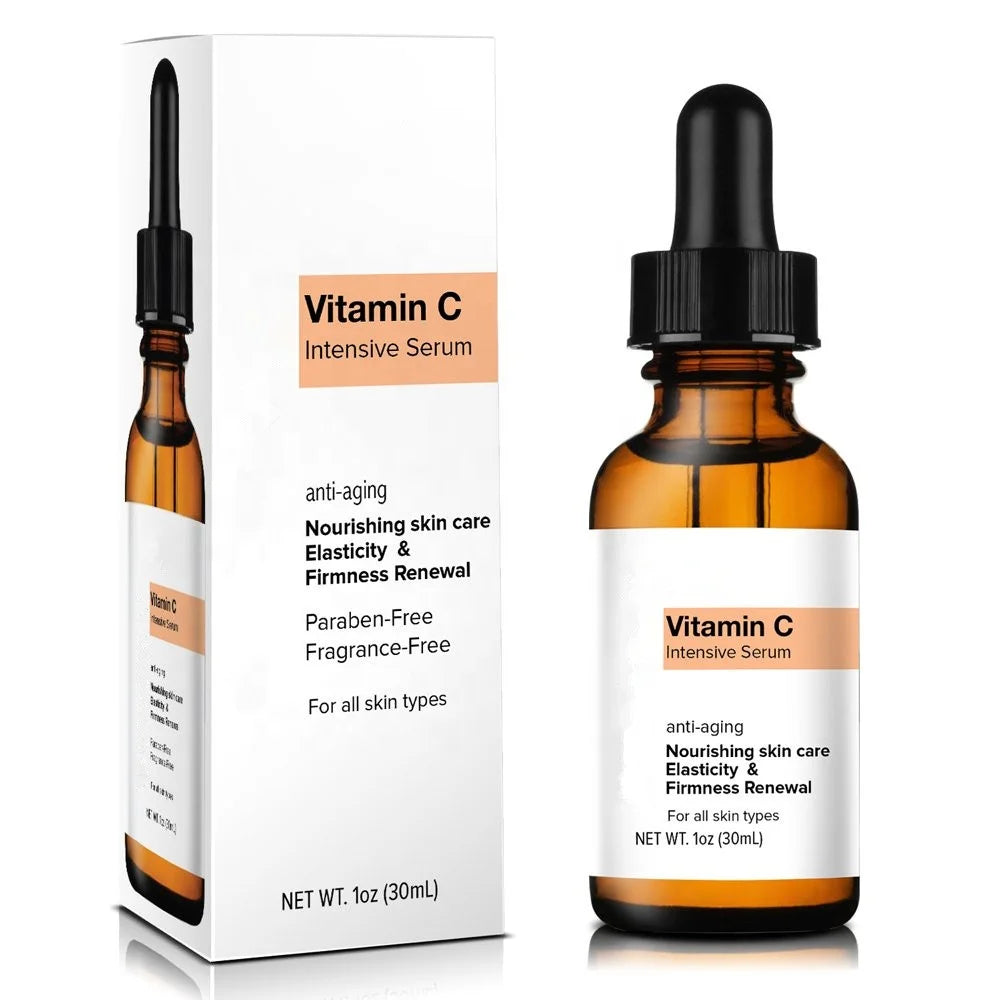 Private Label OEM Vitamin C Intensive Serum Anti Aging Vitamin E Facial Serum