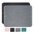 Eco-friendly Heat Resistant Trivet Quick Dry 22" X 18" Extra Large Kitchen Counter Drainer Silicone Dish Drying Mat