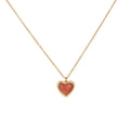 Dainty White Stone Gold Plated EIrregular Shape Romantic Resin Blue pink Stainless Steel Gold Plated Hug Pendant Couple Necklace