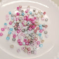 5mm Letter Beads Square Shape Mixed Silver Alphabet Beads For Jewelry Making DIY Bracelet Necklace Accessories