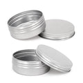 60g Aluminum Round Candle Tin Lip Balm Custom logo Tin  Box Packaging Containers Metal Aluminum Jar Tin Screw Black Red Rose